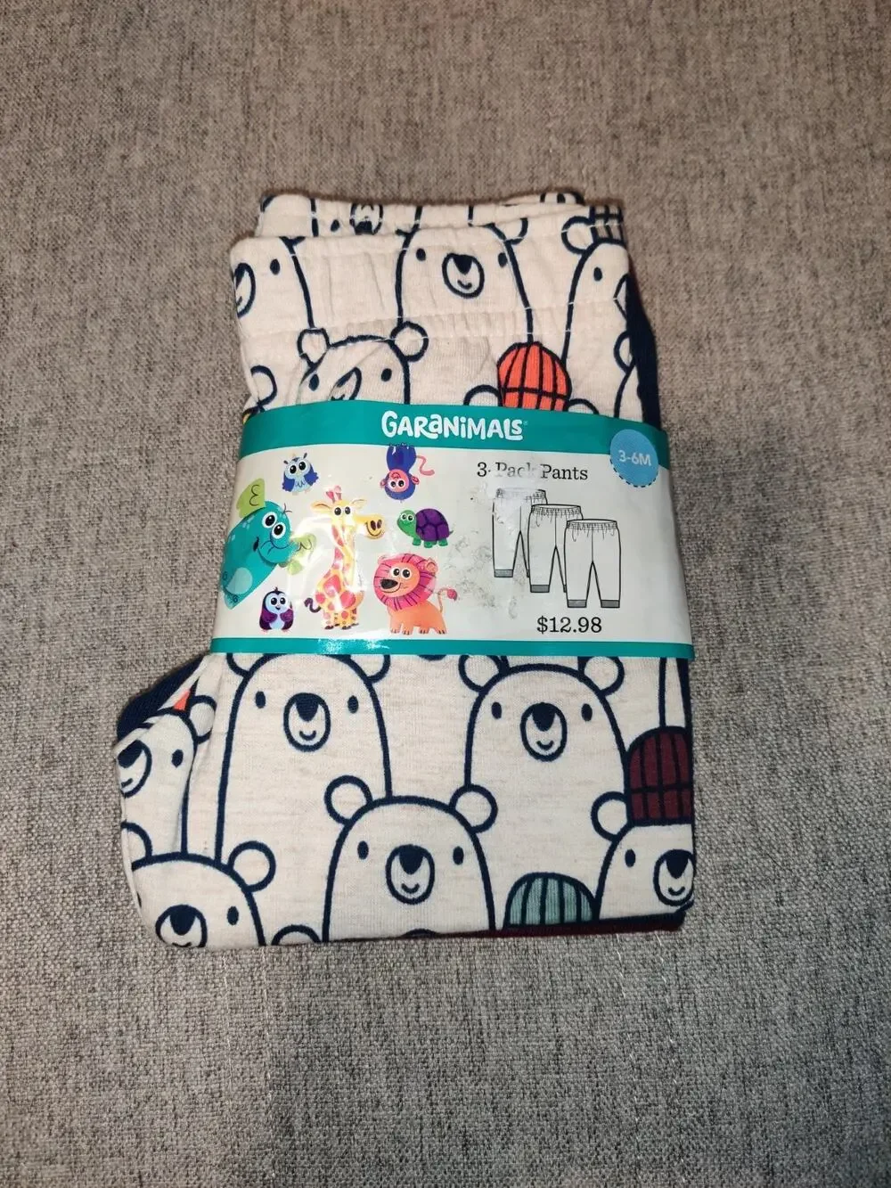 Garanimals 3 Pack Pants Size 12M Infant Pants